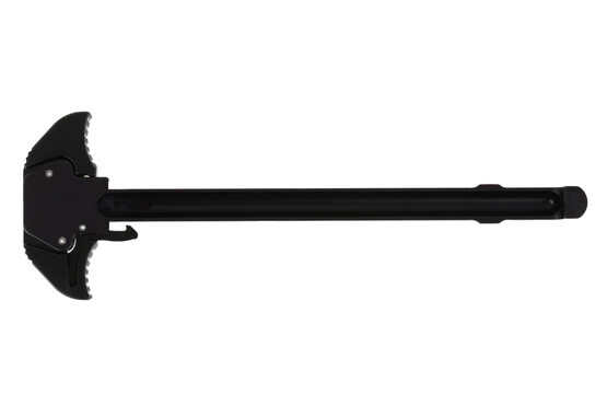 The Geissele super charging handle black features ambidextrous latches
